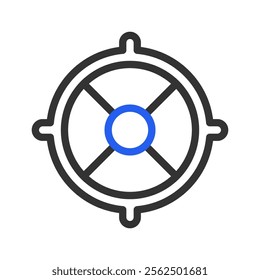 Target aim icon. Concept of objective, goal, and focus.