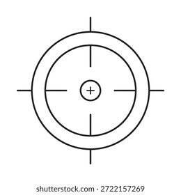 Target , Aim icon in flat style. Aiming symbol for your web site design, logo, app, UI Vector EPS 10.