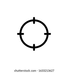 Target Aim Icon. Outline Style Minimalist, Modern, and Elegant SEO Search Engine Optimization Icon. Vector Logo Editable.