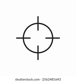 target aim icon sign vector