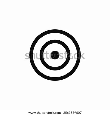 target aim icon sign vector