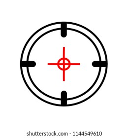 Target aim icon target symbol target vector illustration on white background