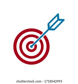 target aim icon vector illustration and symbol for web