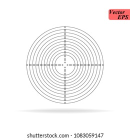 Target aim icon, vector target symbol - target illustration eps 10