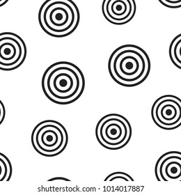 Target aim seamless pattern background. Business concept vector illustration. Darts game symbol pattern.