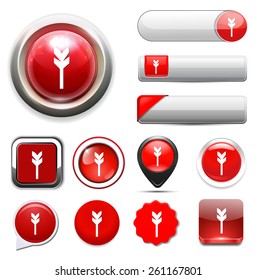 Target aim sign icon