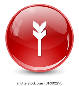Target aim sign icon