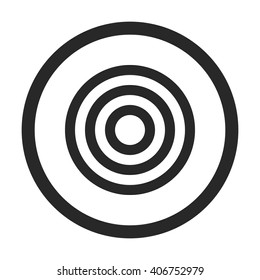 Target aim sign simple icon on background