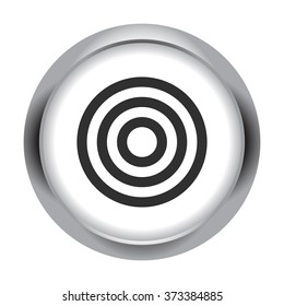 Target aim simple icon on colorful background