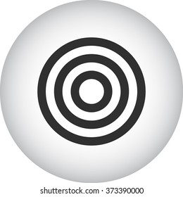 Target aim simple icon on colorful background