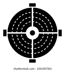 Target arch icon. Simple illustration of target arch vector icon for web design isolated on white background