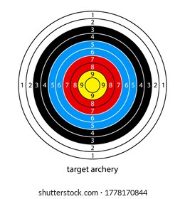target Archer.isolated on a white background.vector.