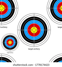 target Archer.isolated on a white background.vector.seamless pattern.