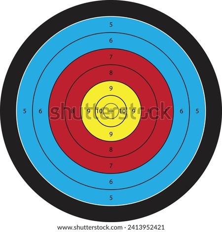 Target of Archery flat design