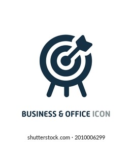Target Archery flat Icon, Business and Office Icon, For Web, App, And Presentation. Eps 10