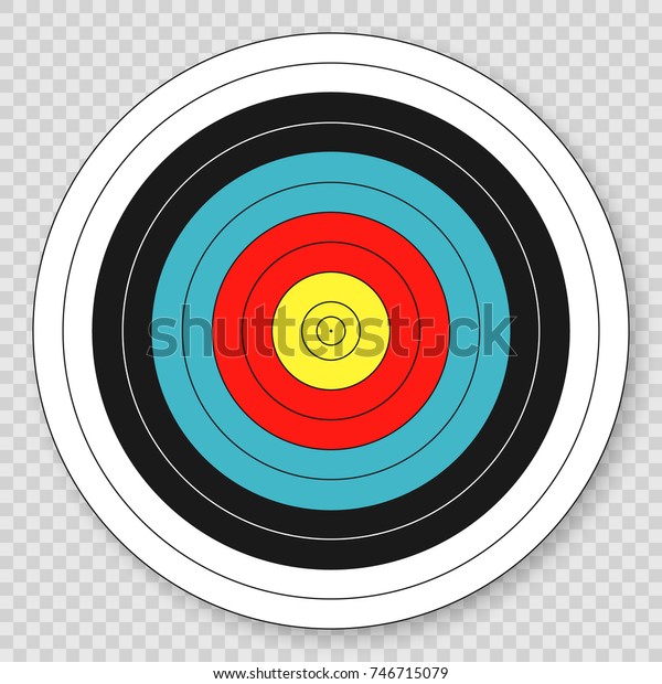 Target for
archery target on transparent
background.