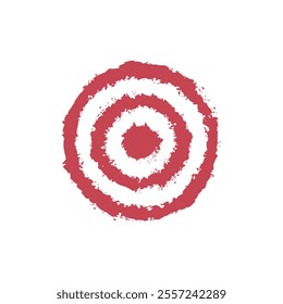 Target for archery. shooting target logo vector. Logo Bullseye. Texture Grunge