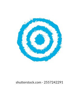 Target for archery. shooting target logo vector. Logo Bullseye. Texture Grunge