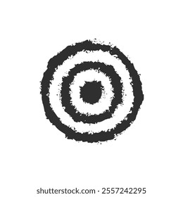 Target for archery. shooting target logo vector. Logo Bullseye. Texture Grunge