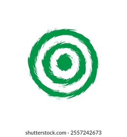 Target for archery. shooting target logo vector. Logo Bullseye. Texture Grunge. Spiral Style