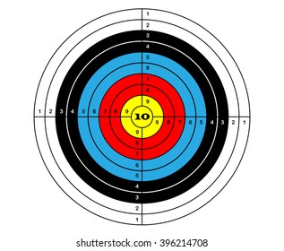 target archery sport vector