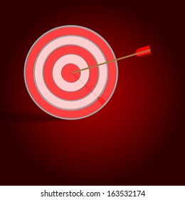 Target with arrow