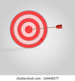 Target with arrow 