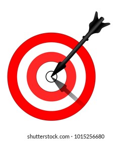 Target, Arrow And Bulls Eye Icon.