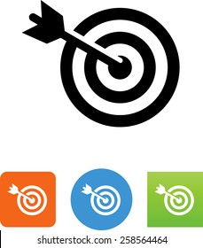 Target, Arrow And Bulls Eye Icon