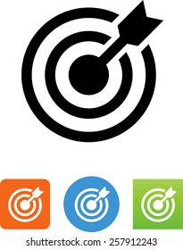 Target, Arrow And Bullseye Icon