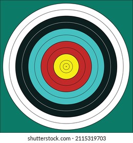 Target with arrow in the center illustration
