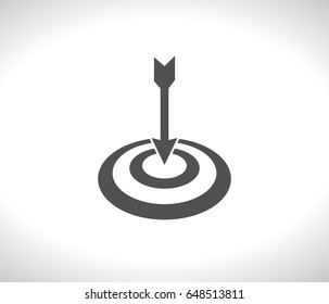 target with arrow concept icon