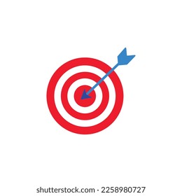 Target arrow flat design icon