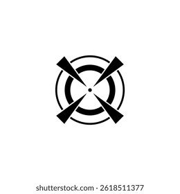 Target, Arrow, Focus icon. Target, Arrow, Focus symbol for website marketing design, logo, app, etc. Target, Arrow, Focus line logo.