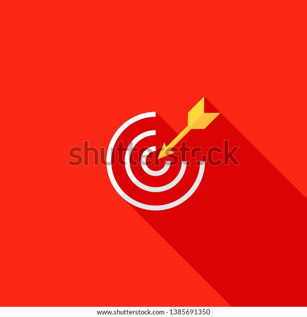 Target Arrow Goal Achieve Concept Bullseye Stock Vector (Royalty Free ...