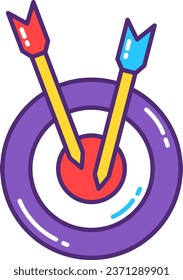 Target With Arrow Goal Achievement Concept Vector illustration