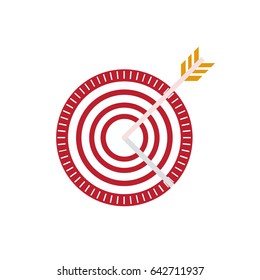 Target with arrow icon