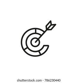 Target with arrow icon