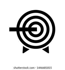 
Target Arrow Icon. Focus, Goal or Dartboard in Simple Vector Sign & Trendy Symbolfor Design and Websites, Presentation or Mobile Application. 