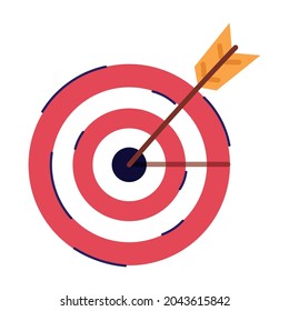 target with arrow icon isolated