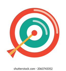 target with arrow icon isolated