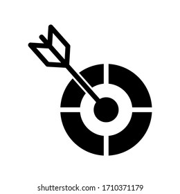 target arrow icon or logo isolated sign symbol vector illustration - high quality black style vector icons
