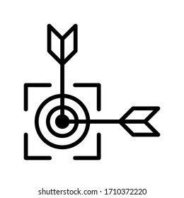 target arrow icon or logo isolated sign symbol vector illustration - high quality black style vector icons
