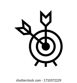 target arrow icon or logo isolated sign symbol vector illustration - high quality black style vector icons
