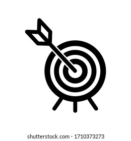 target arrow icon or logo isolated sign symbol vector illustration - high quality black style vector icons
