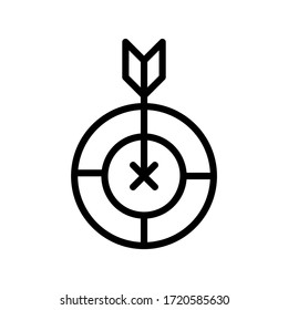 target arrow icon or logo isolated sign symbol vector illustration - high quality black style vector icons
