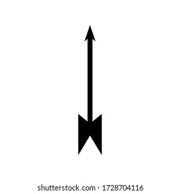 icono de flecha de destino o logotipo símbolo de signo aislado ilustración vectorial - iconos vectoriales de estilo negro de alta calidad
