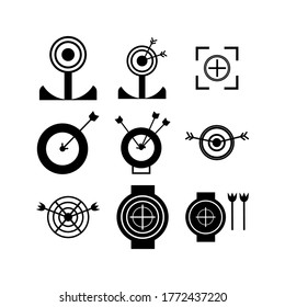 Target Arrow icon or logo isolated sign symbol vector illustration - Collection of high quality black style vector icons
