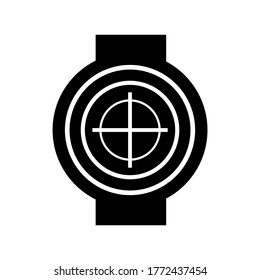 Icono de flecha de destino o logotipo símbolo de signo aislado ilustración vectorial - iconos vectoriales de estilo negro de alta calidad
