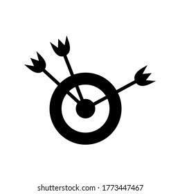 Target Arrow icon or logo isolated sign symbol vector illustration - high quality black style vector icons
